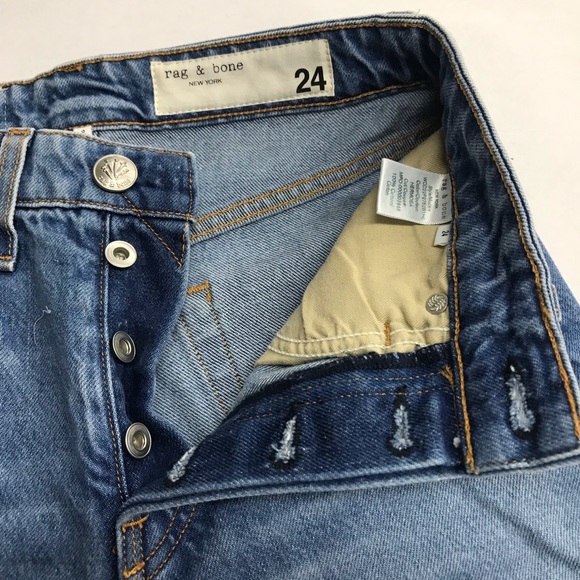 Rag & Bone New York Hermosa Maya High-Rise, Ankle Leg, 100%Cotton, NEW, Size 24. - Picture 7 of 12